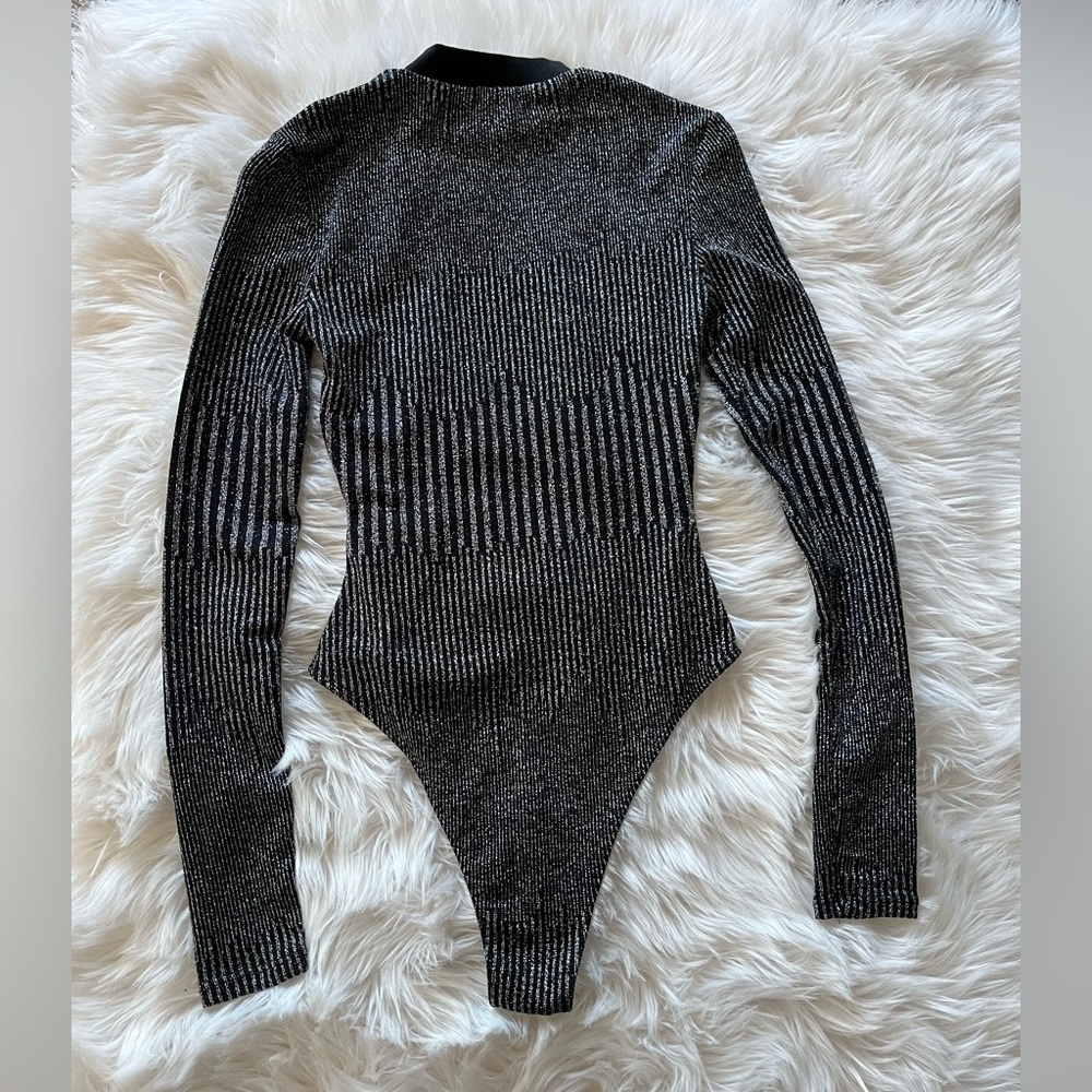 Vici Black and Silver Women's Bodysuit